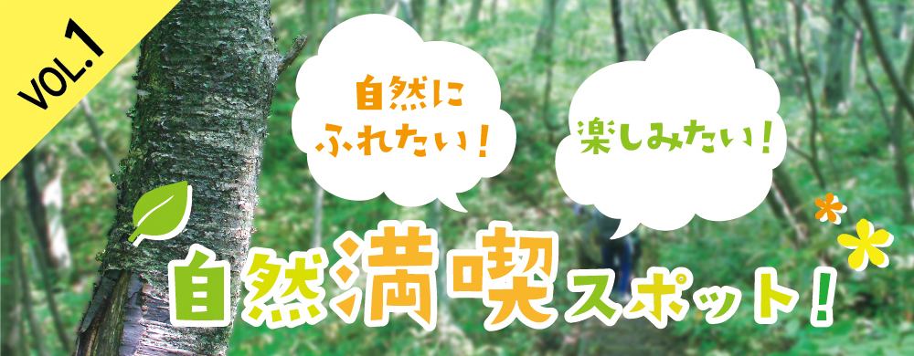 自然にふれたい！楽しみたい！自然満喫スポット！