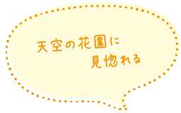 天空の花園に見惚れる
