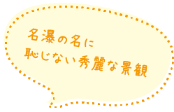 名瀑の名に恥じない秀麗な景観