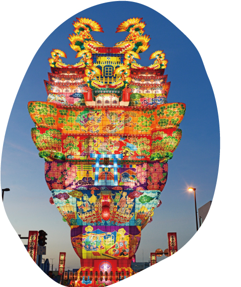 能代七夕「天空の不夜城」